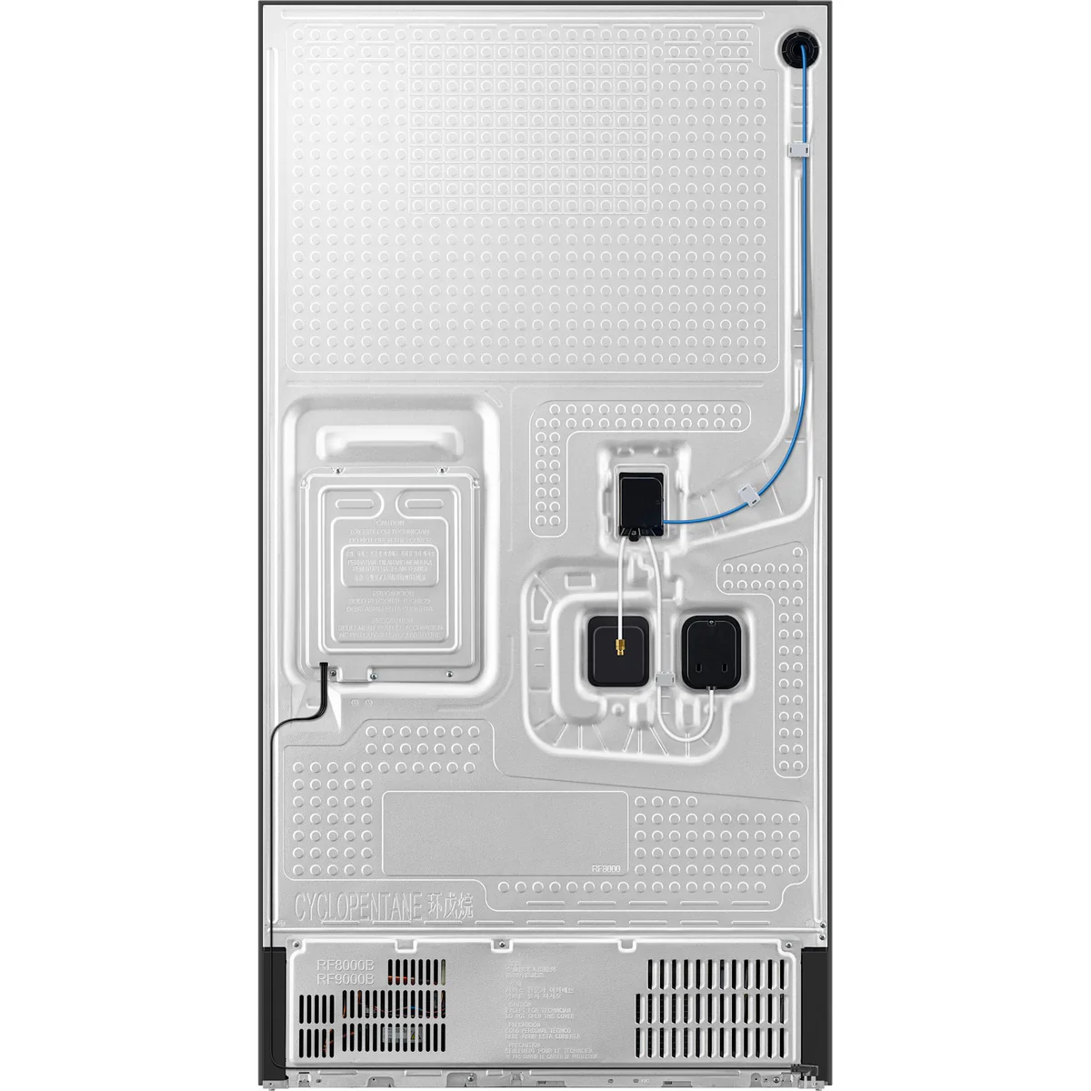 Samsung 36" 23 Cu.Ft. Bespoke AI 4-Door Counter-Depth French Door Refrigerator – Stainless Steel (RF90F23BECRAA) - Image 2