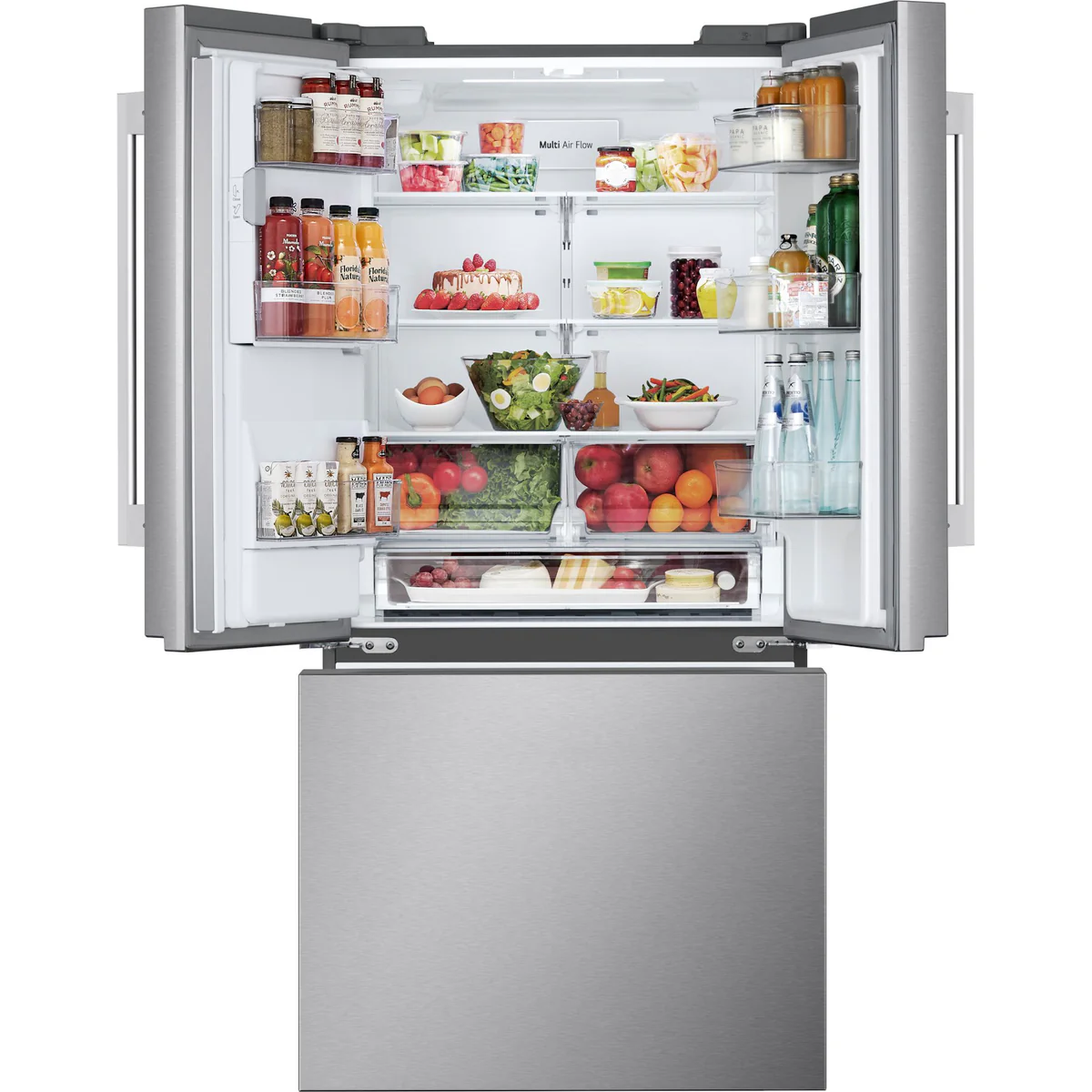 LG 25 Cu.Ft. French Door Refrigerator with External Ice & Water Dispenser – PrintProof™ Stainless Steel (LF25H6330S) - Image 4
