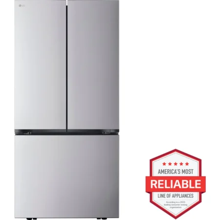 LG 25.1 Cu.Ft. 3-Door French Door Refrigerator with Internal Water Dispenser – PrintProof™ Stainless Steel (LF25Z6211S)
