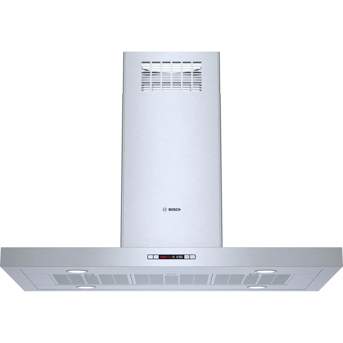 Bosch 45" 600 CFM Island Range Hood with LCD Touch Controls – Stainless Steel (HIB82651UC)