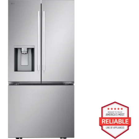 LG 25 Cu.Ft. French Door Refrigerator with External Ice & Water Dispenser – PrintProof™ Stainless Steel (LF25H6330S)