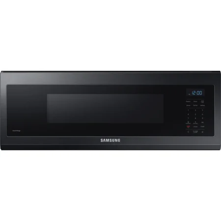 Samsung 1.1 cu. ft. Slim Over-the-Range Smart Microwave with 400 CFM Vent – Black (ME11F7510MT)