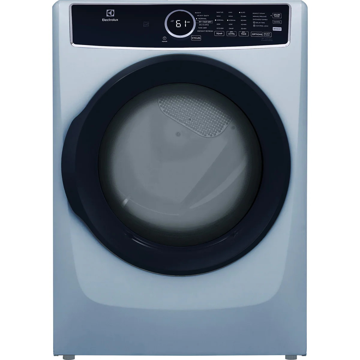 Electrolux 8.0 cu.ft. Front Load Gas Dryer with Steam & Instant Refresh – Glacier Blue (Model ELFG7437AG)