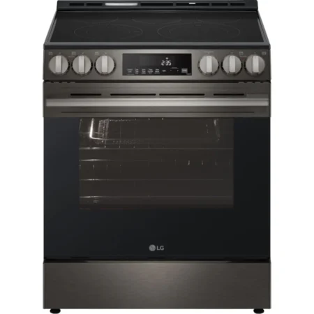 LG 6.3 Cu.Ft. Smart Electric Slide-In Range with Air Fry & Fan Convection – Black Stainless Steel (LSEL6333ZE)