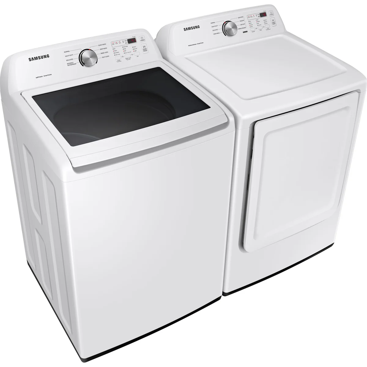 Samsung 4.5 cu.ft. Top Load Washer & 7.2 cu.ft. Electric Dryer Pair – White (Model WA45T3200AW-DVE45T3200W) - Image 4