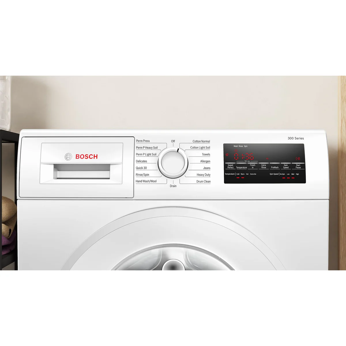 Bosch 2.2 cu.ft. 300 Series Front Load Washer – White (Model WGA14400UC) - Image 3