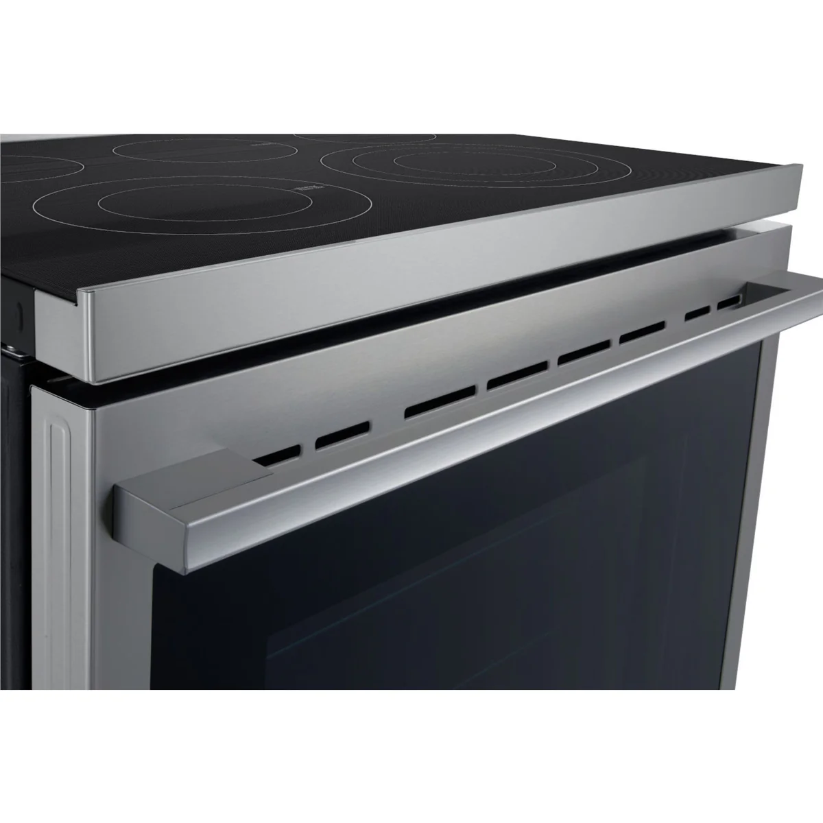 LG 6.3 Cu.Ft. Smart Electric Freestanding Range with Air Fry & InstaView® – PrintProof® Stainless Steel (LREN6325XE) - Image 5