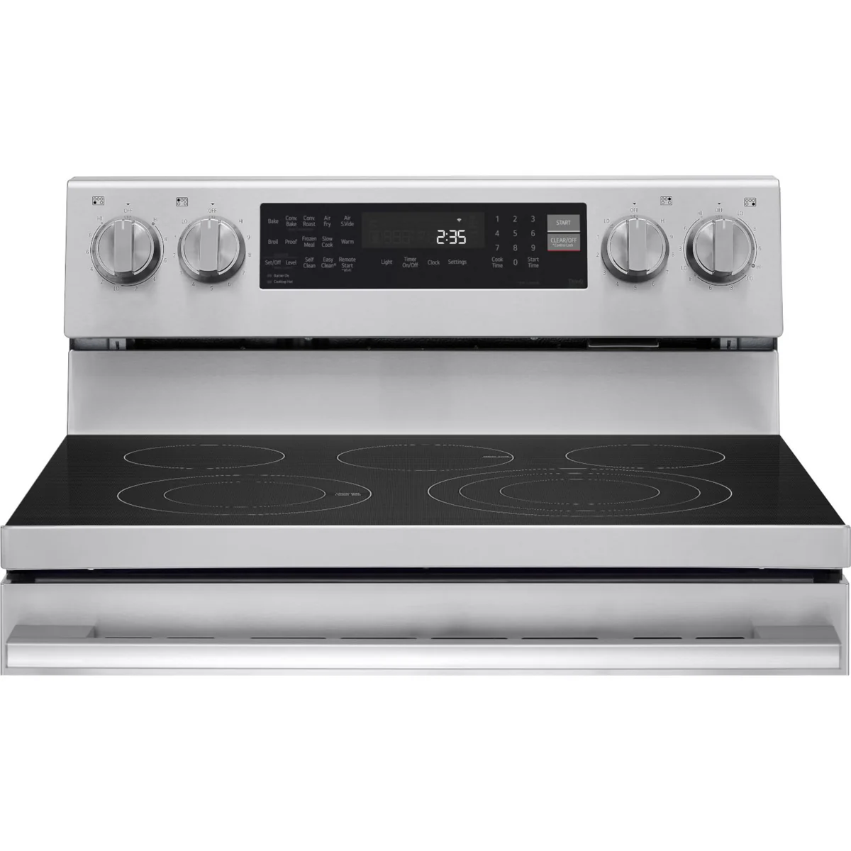 LG 6.3 Cu.Ft. Smart Electric Freestanding Range with Air Fry & InstaView® – PrintProof® Stainless Steel (LREN6325XE) - Image 4