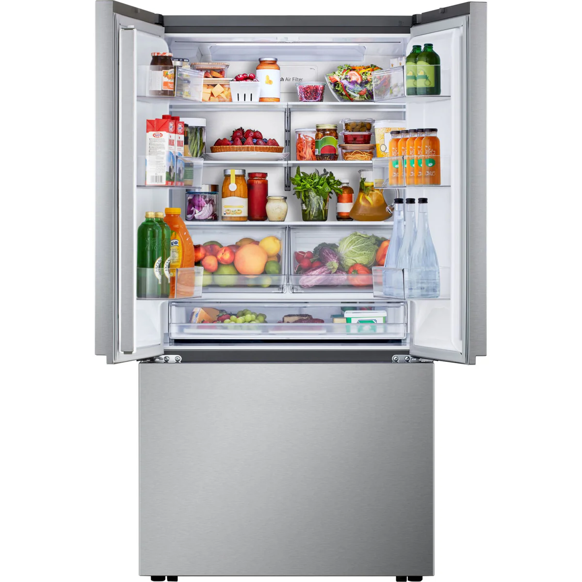 LG 25.1 Cu.Ft. 3-Door French Door Refrigerator with Internal Water Dispenser – PrintProof™ Stainless Steel (LF25Z6211S) - Image 8